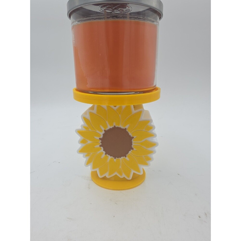 Bath and body works 3 wick candle Or Alex holderCute Sunflower 3dprinted
